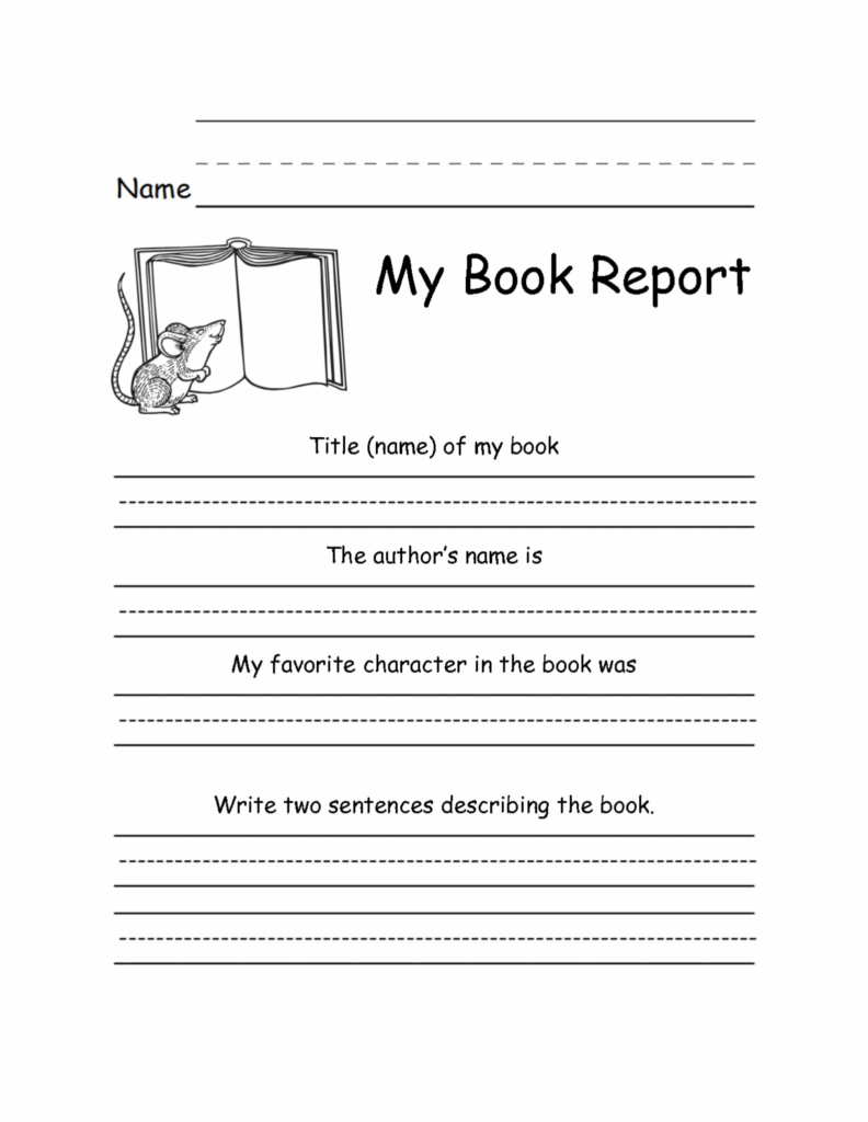 024 2Nd Grade Book Report Template 132370 Free Templates With 2Nd Grade 
