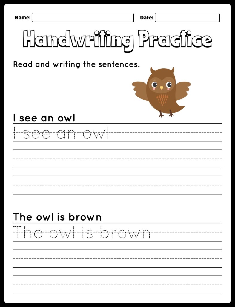 1 Grade Writing Worksheet