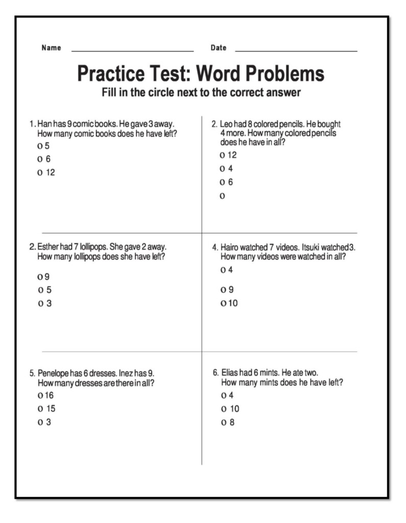 10 Amazing 1st Grade Math Word Problems Worksheets Samples Worksheet Hero