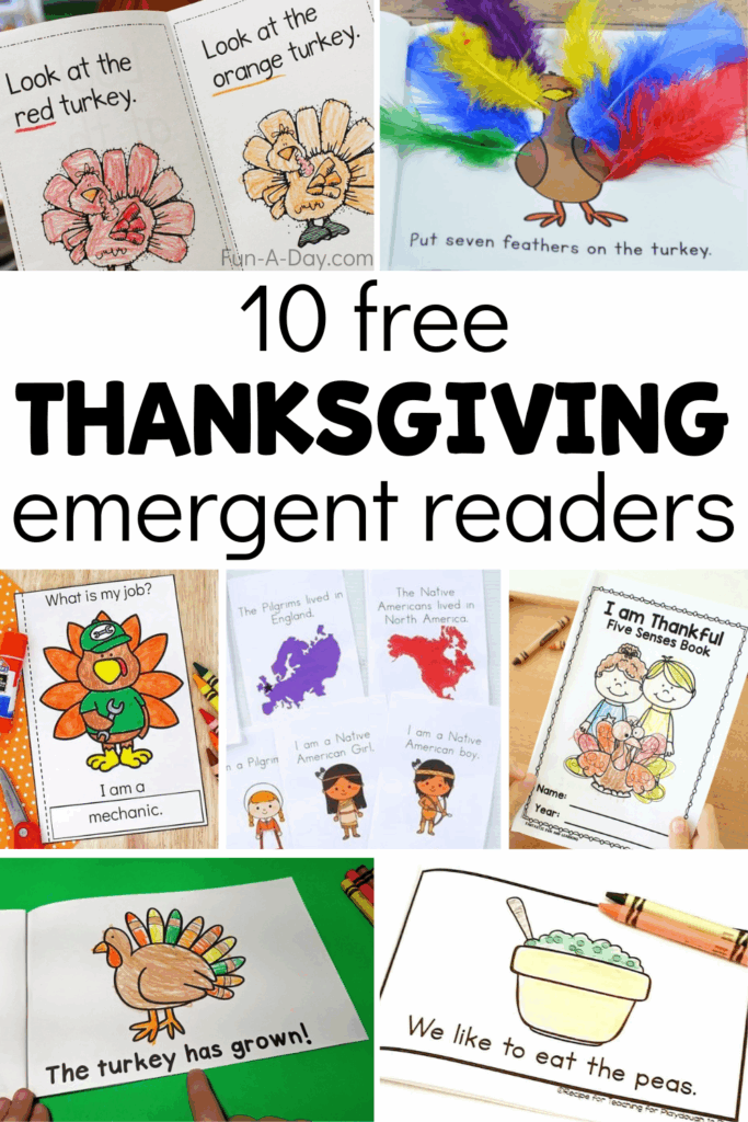 10 Free Thanksgiving Printable Books Fun A Day 