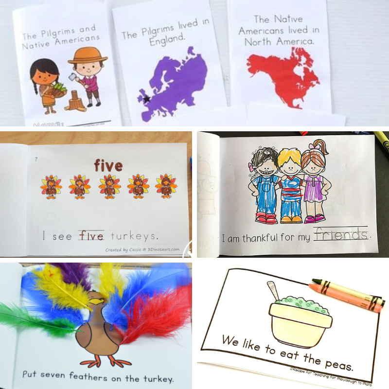 10 Free Thanksgiving Printable Books Fun A Day