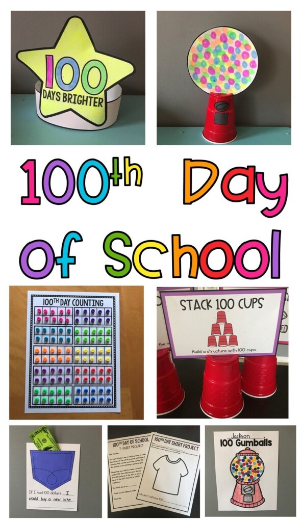 100 Days Of School Craft Printable 100 Days Of School Craft Printable 