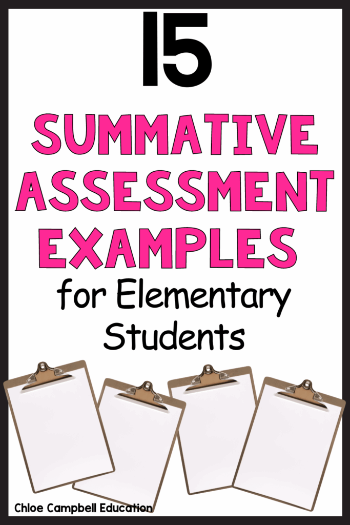 15 Summative Assessment Examples For Elementary Students