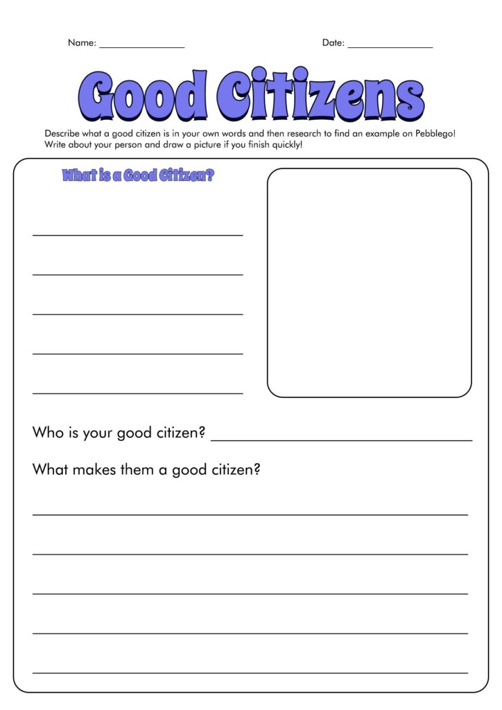 17 Being A Good Citizen 2nd Grade Worksheet Artofit