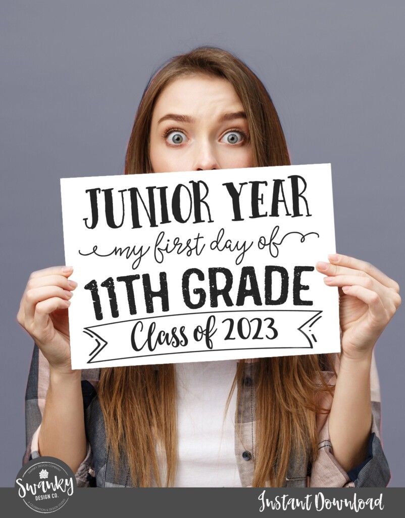 1St Day Of 11Th Grade Free Printable