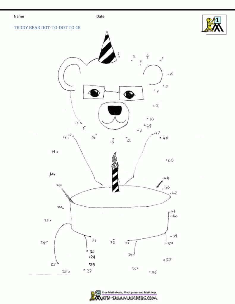 1st Grade Dot To Dot Printables DottoDotPrintables
