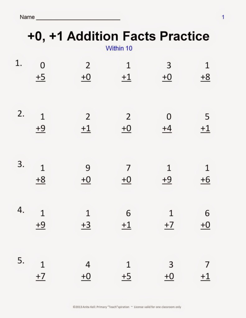 1st Grade Free Printable Minute Math Worksheets Printable Worksheets