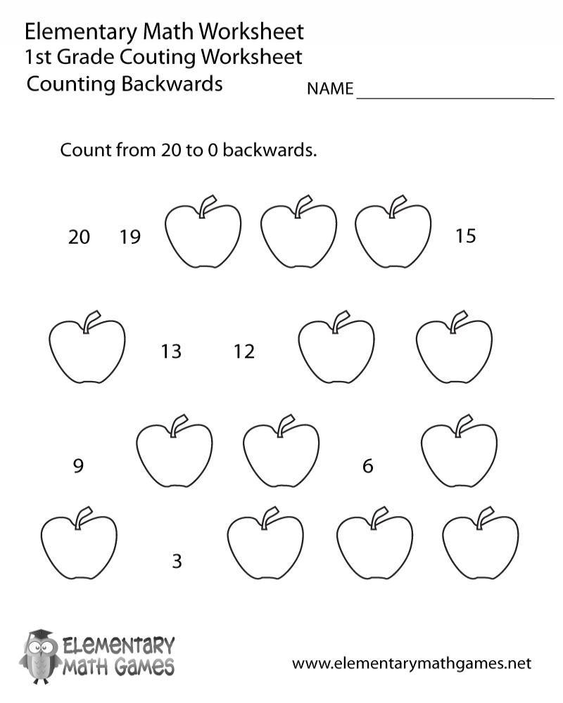 1st Grade Fun Math Printable Worksheets Math Worksheets Printable