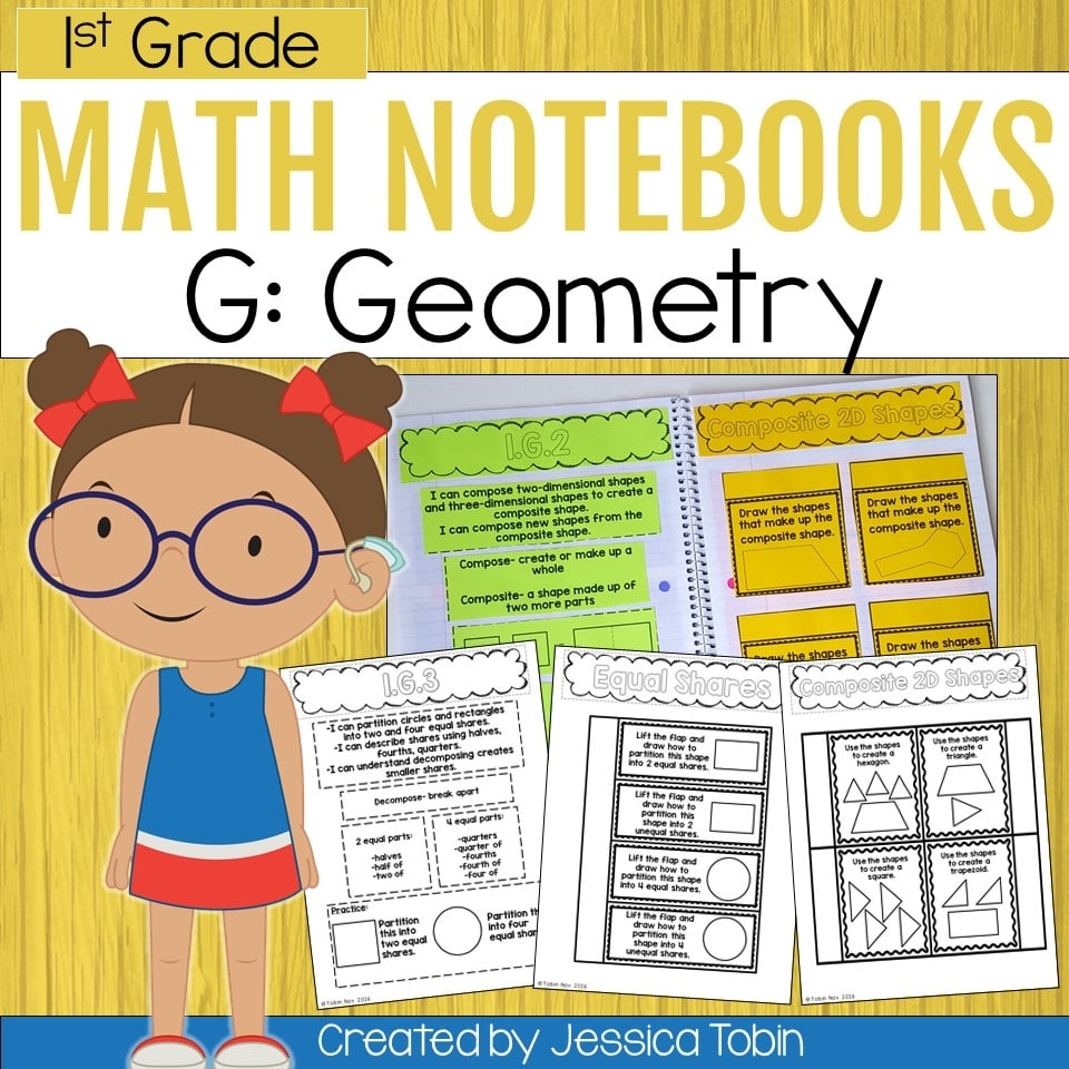 1st Grade Geometry Interactive Notebook