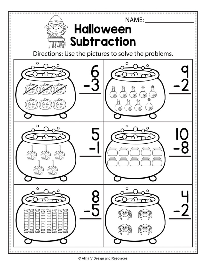 1st Grade Halloween Math Worksheets AlphabetWorksheetsFree