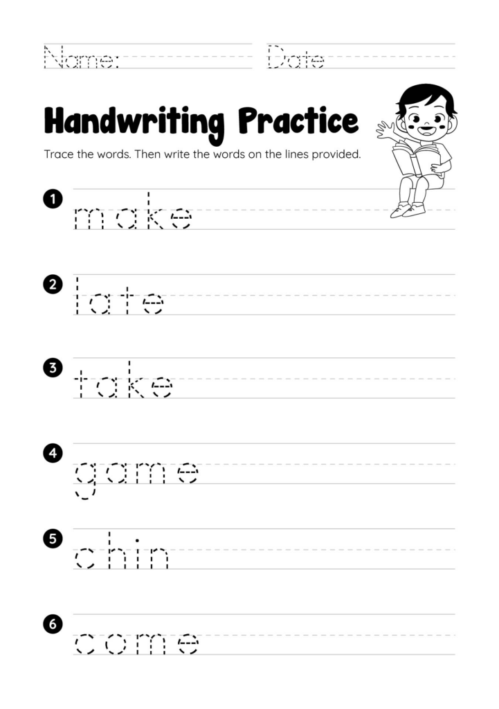 1st Grade Handwriting Worksheets Printable Worksheets