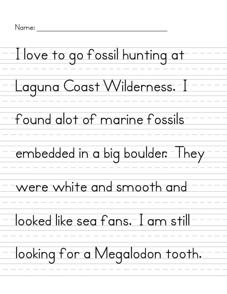 1st Grade Handwriting Worksheets Writing Worksheets