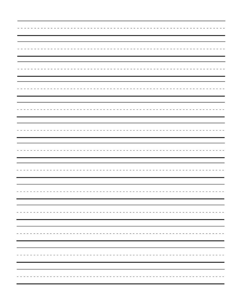1st Grade Lined Paper Free Printable Lined Paper Printable