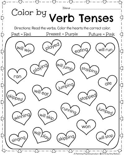 1st Grade Math And Literacy Worksheets For February Planning Playtime 