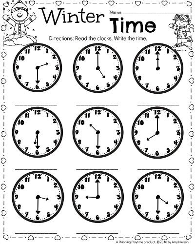 1st Grade Math And Literacy Worksheets For February Planning Playtime