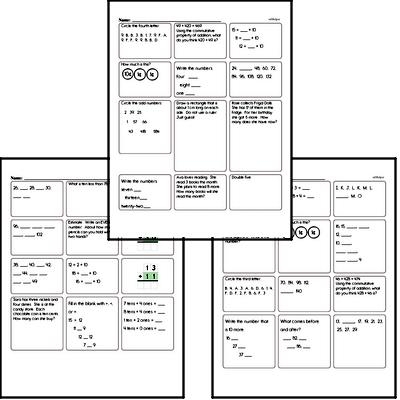1st Grade Math Assessment Printable