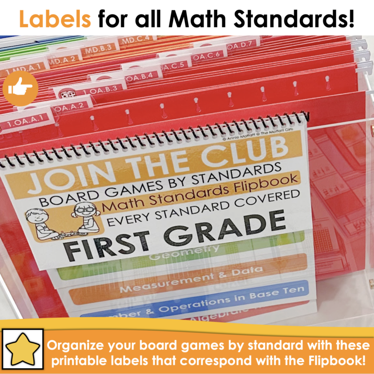 1st Grade Math Board Games