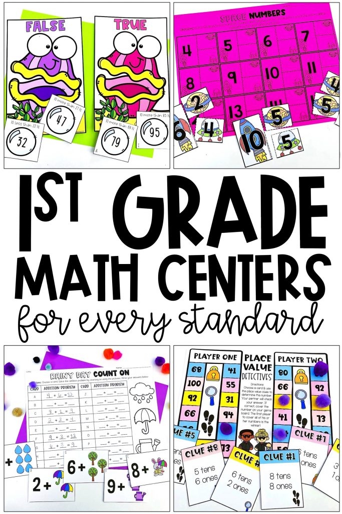 1st Grade Math Centers For Common Core Simply Creative Teaching