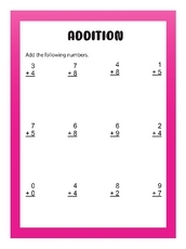 1st Grade Math Worksheets