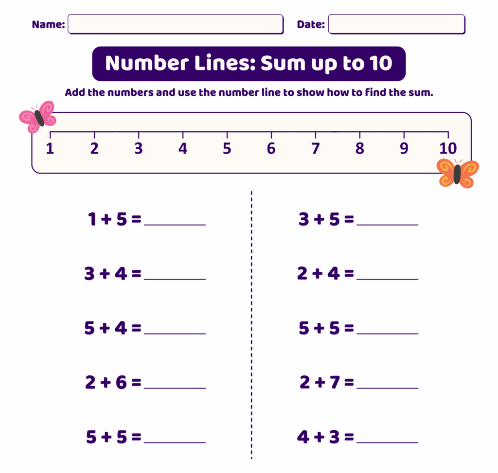 1st Grade Number Line 10 Free PDF Printables Printablee