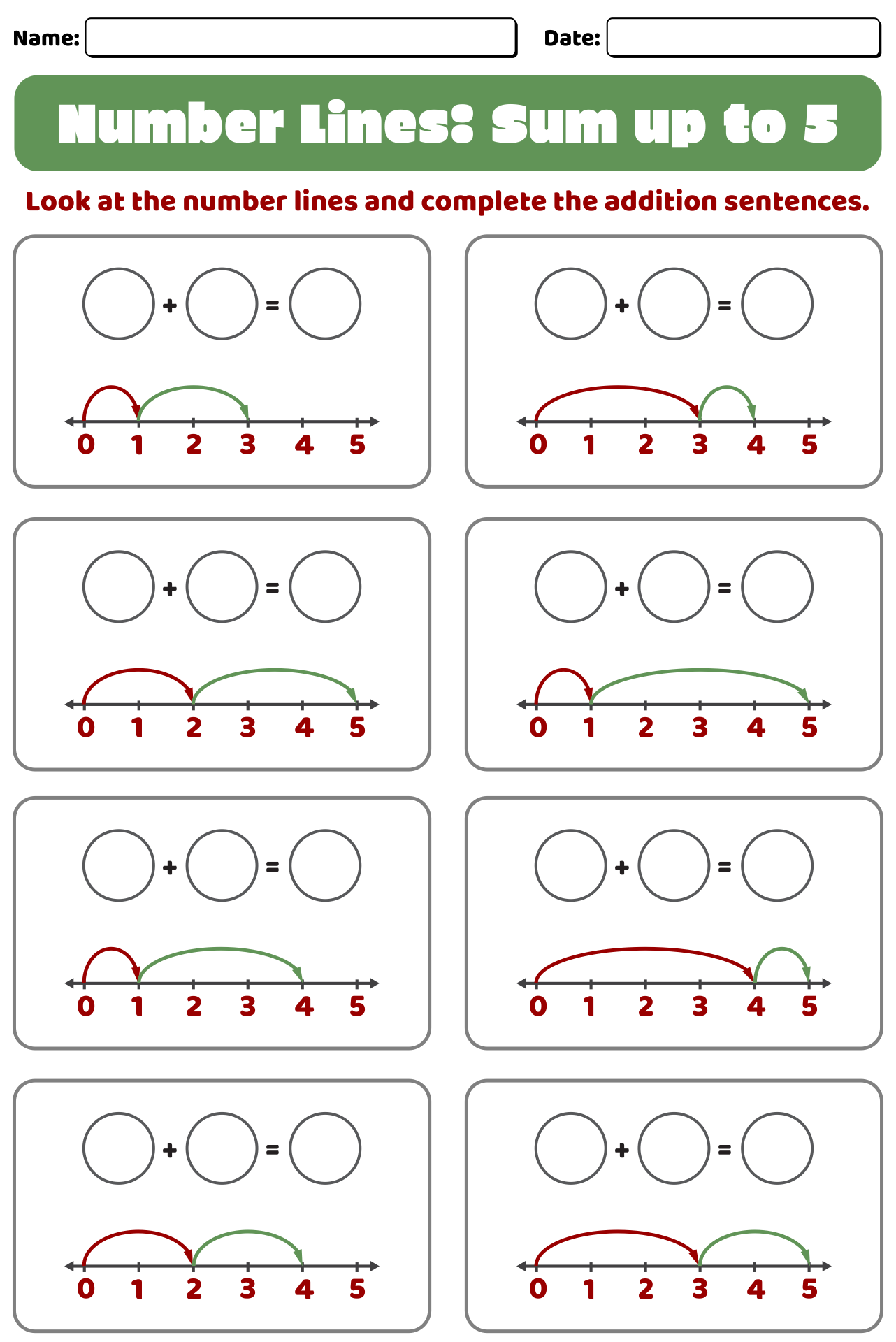 1st Grade Number Line 10 Free PDF Printables Printablee