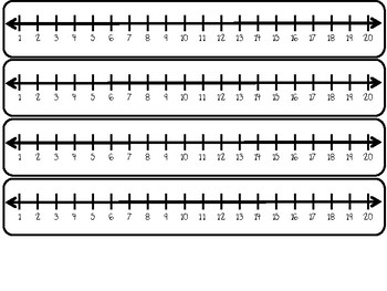 1st Grade Printable Number Line