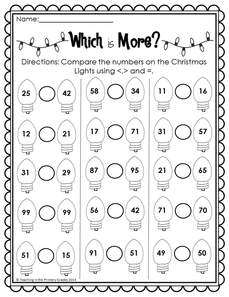1st Grade Printable Worksheets Christmas AlphabetWorksheetsFree