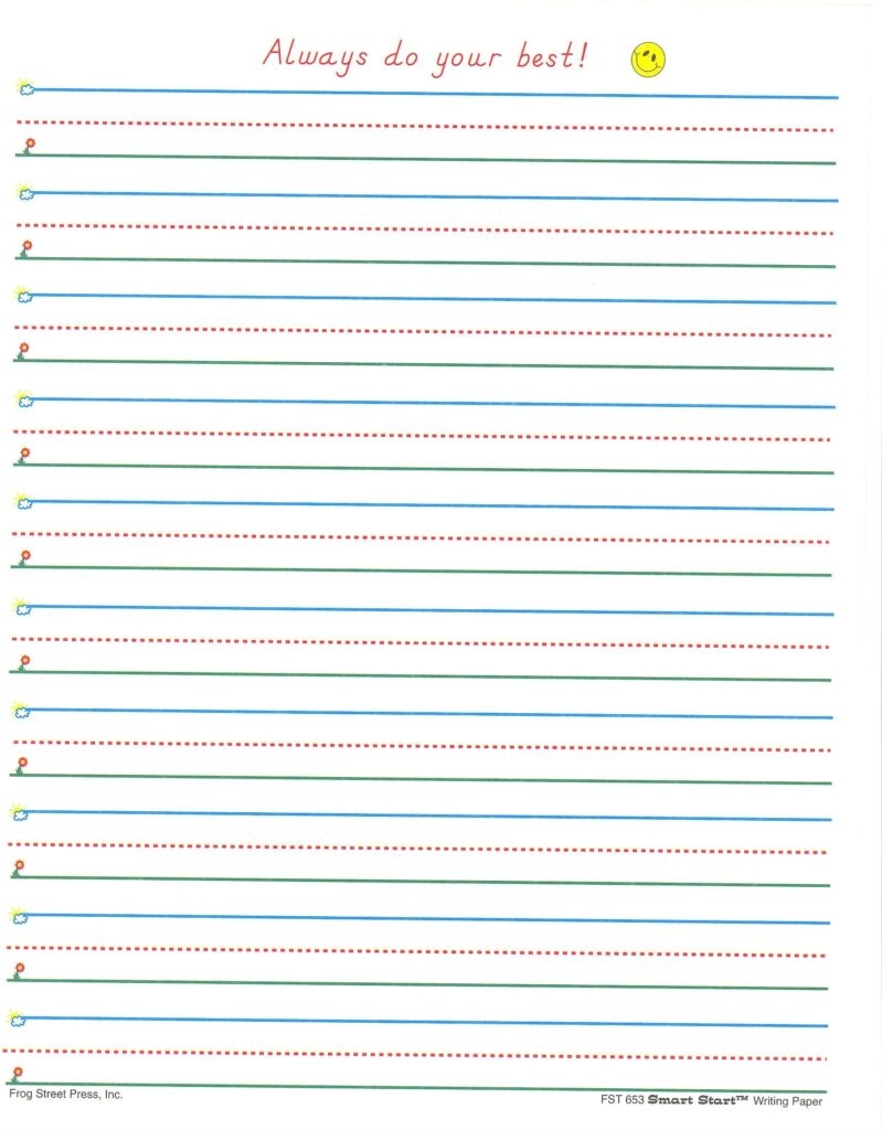 1st Grade Printable Writing Paper Printable Worksheets