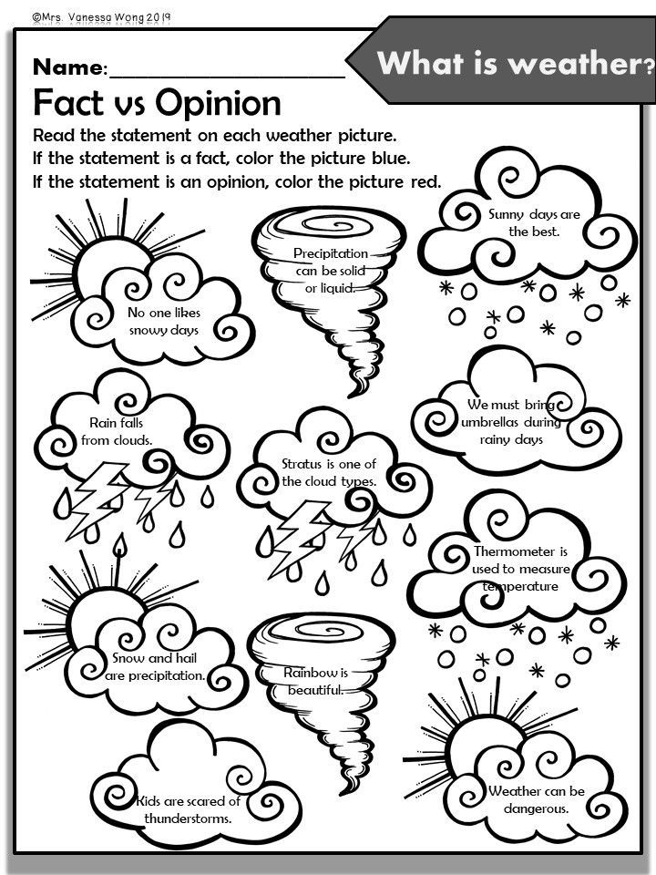 1st Grade Science Weather Worksheets Scienceworksheets