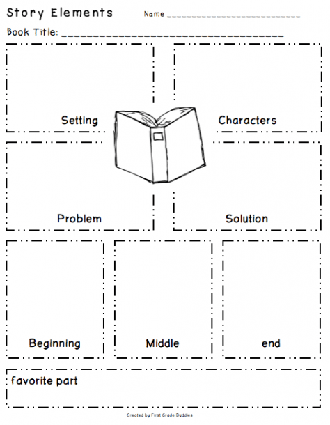 1st Grade Story Elements Worksheet