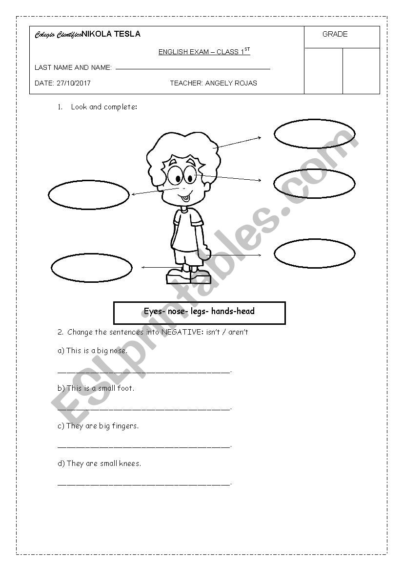 1st Grade Tests Printable