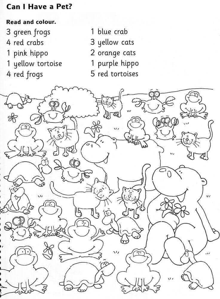 1st Grade Worksheets Printable Coloring Pages FREE