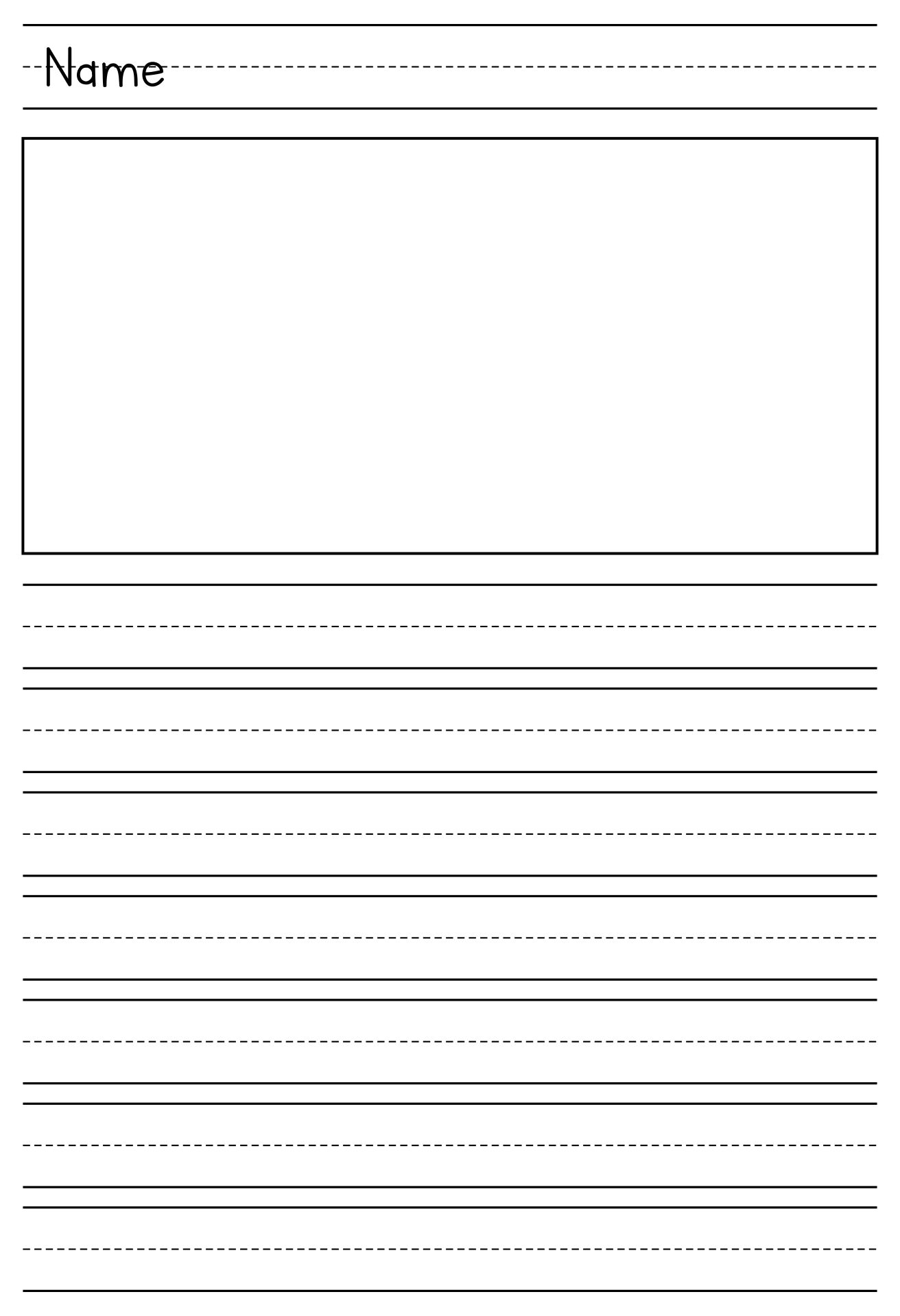 1st Grade Writing Paper Free Printable Worksheets