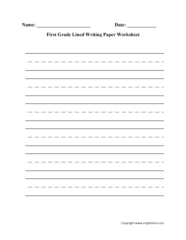 1st Grade Writing Worksheet