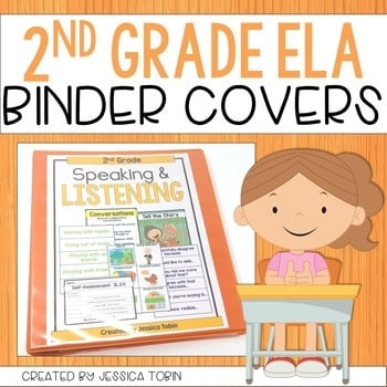 2nd Grade Binder Covers For ELA Standards