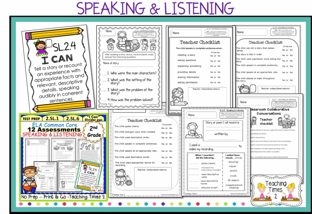 2nd Grade Common Core ELA Assessments Teaching Times 2