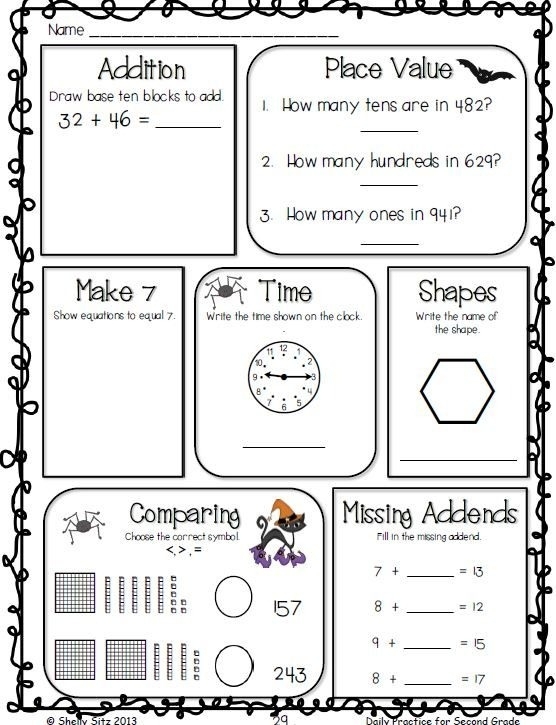 2nd Grade Common Core Printable Worksheets CommonWorksheets