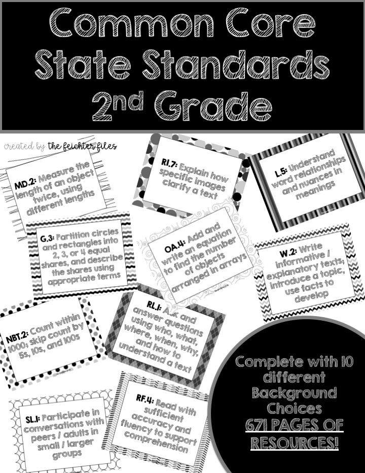 2nd Grade Common Core Standards Printable Common Core Worksheets