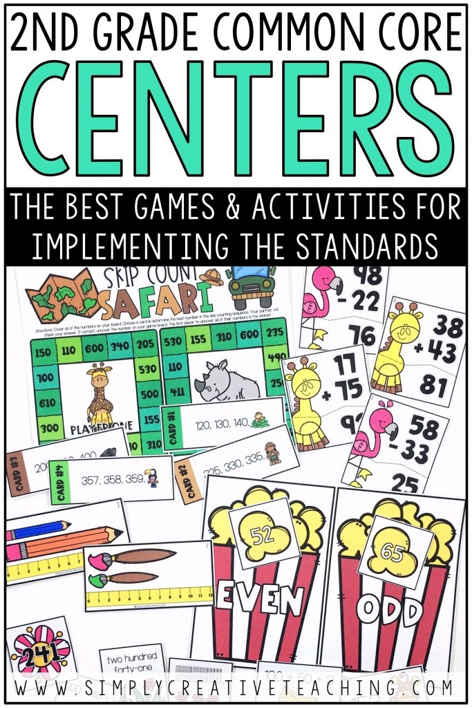 2nd Grade Math Centers For Common Core Simply Creative Teaching