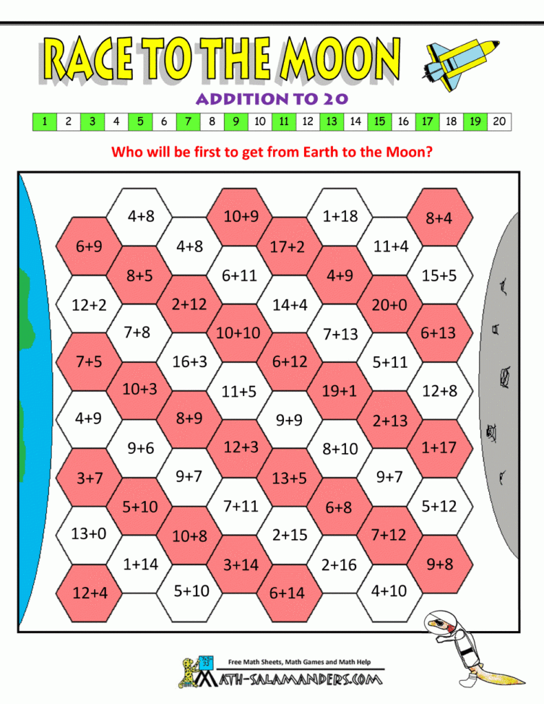 2Nd Grade Math Games Printable