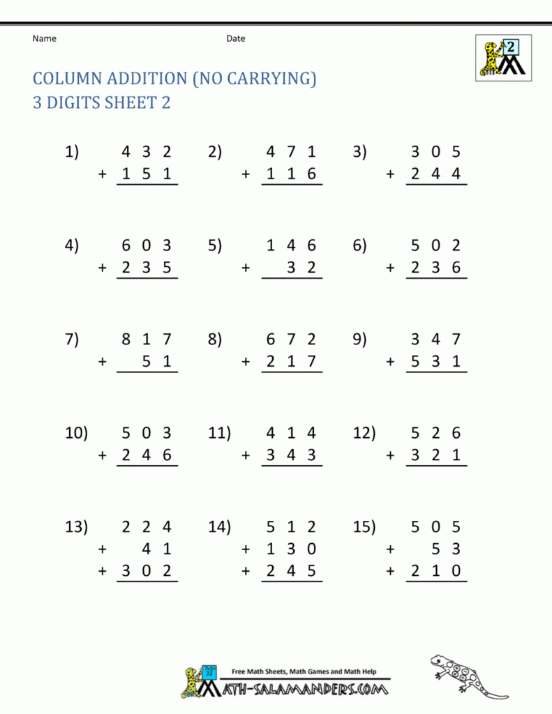 2nd Grade Math Worksheets Free Printable 2nd Grade Math Worksheets