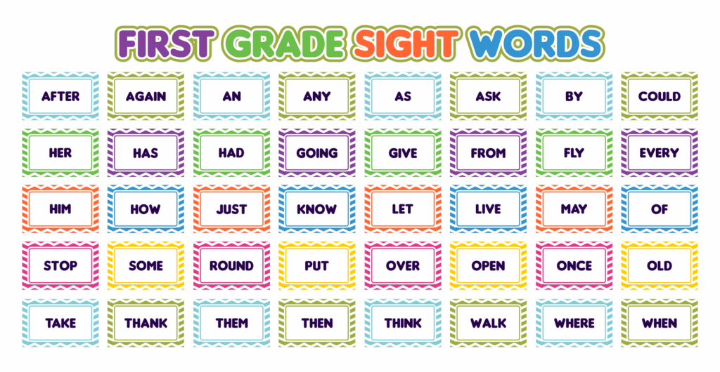 300 Sight Word List Printable