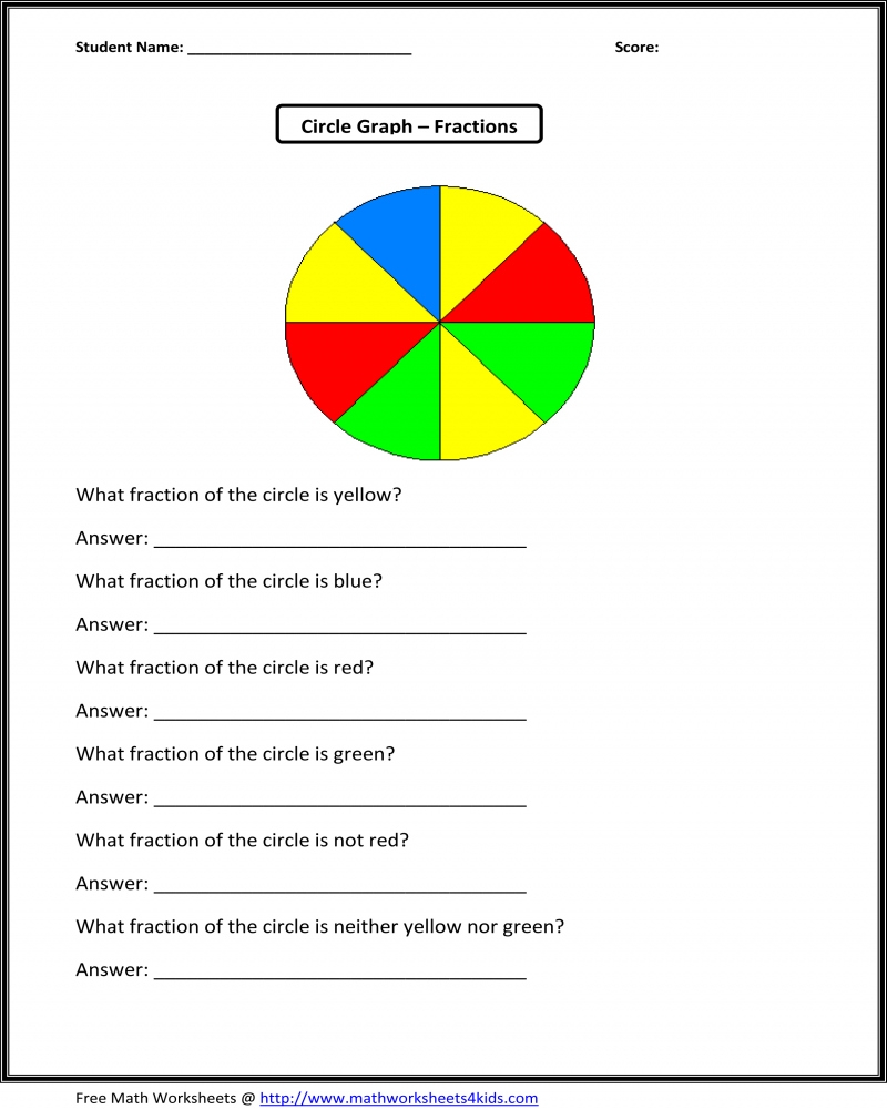 3rd Grade Math Printable Worksheets Fractions Math Worksheets Printable