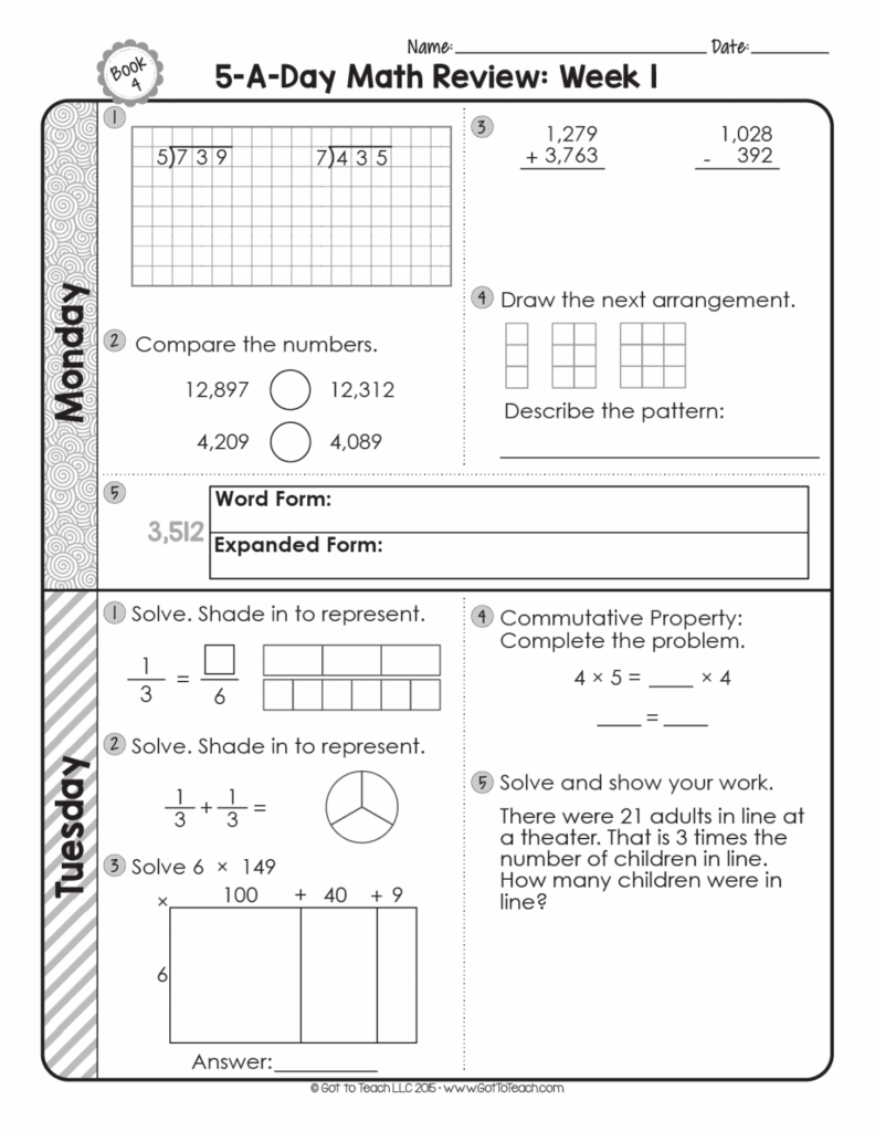 4th Grade Assessment Test Printable Free FREE Printable A Z