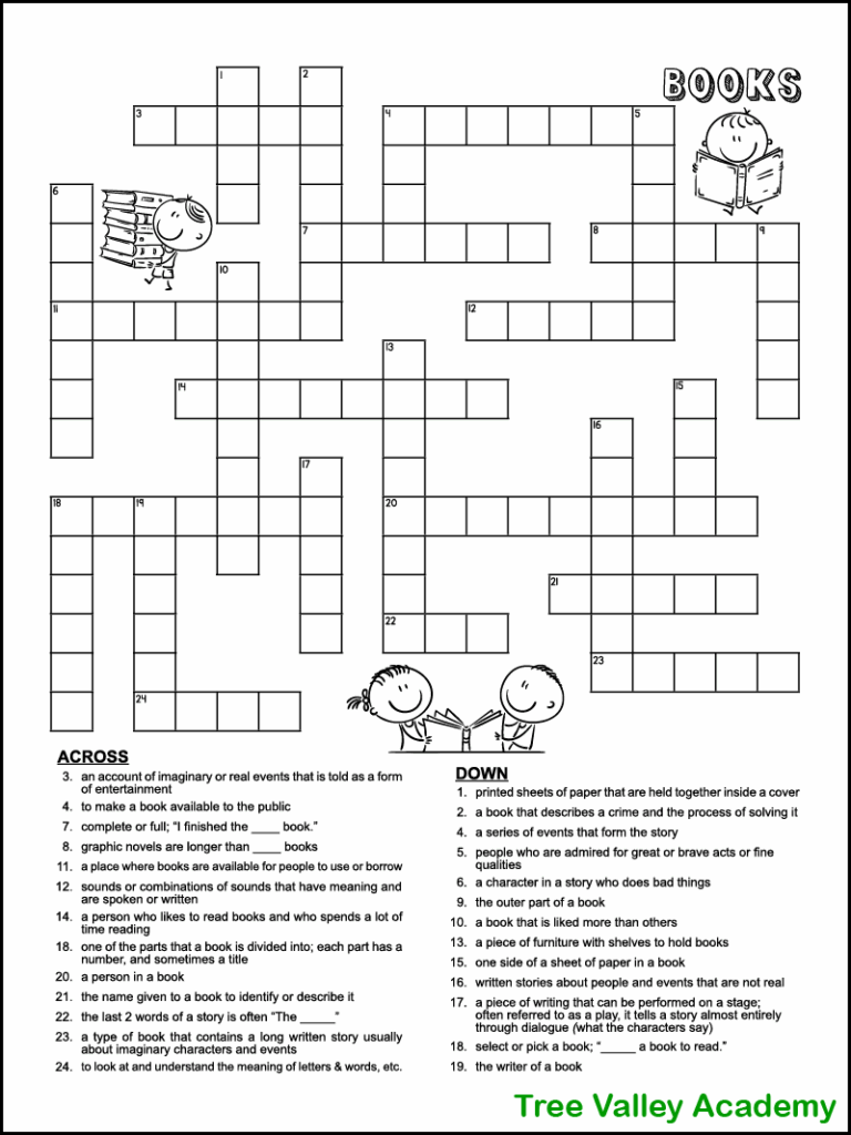 4th Grade Crossword Puzzles Printable Free Crossword Puzzles Printable
