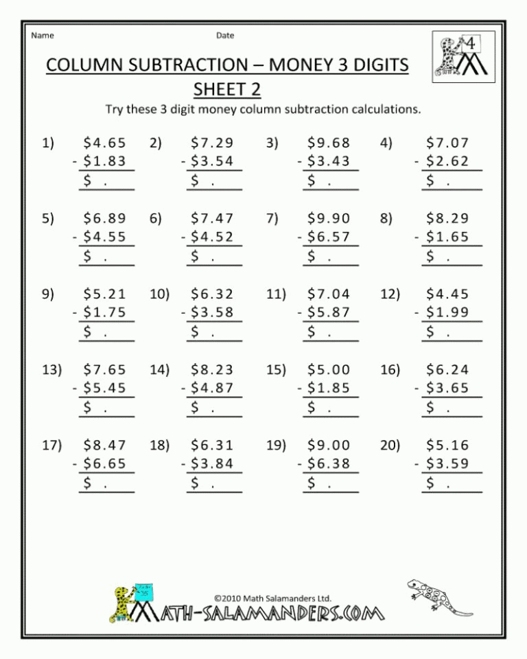 4Th Grade Math Word Problems Addition And Subtraction 4Th Math 