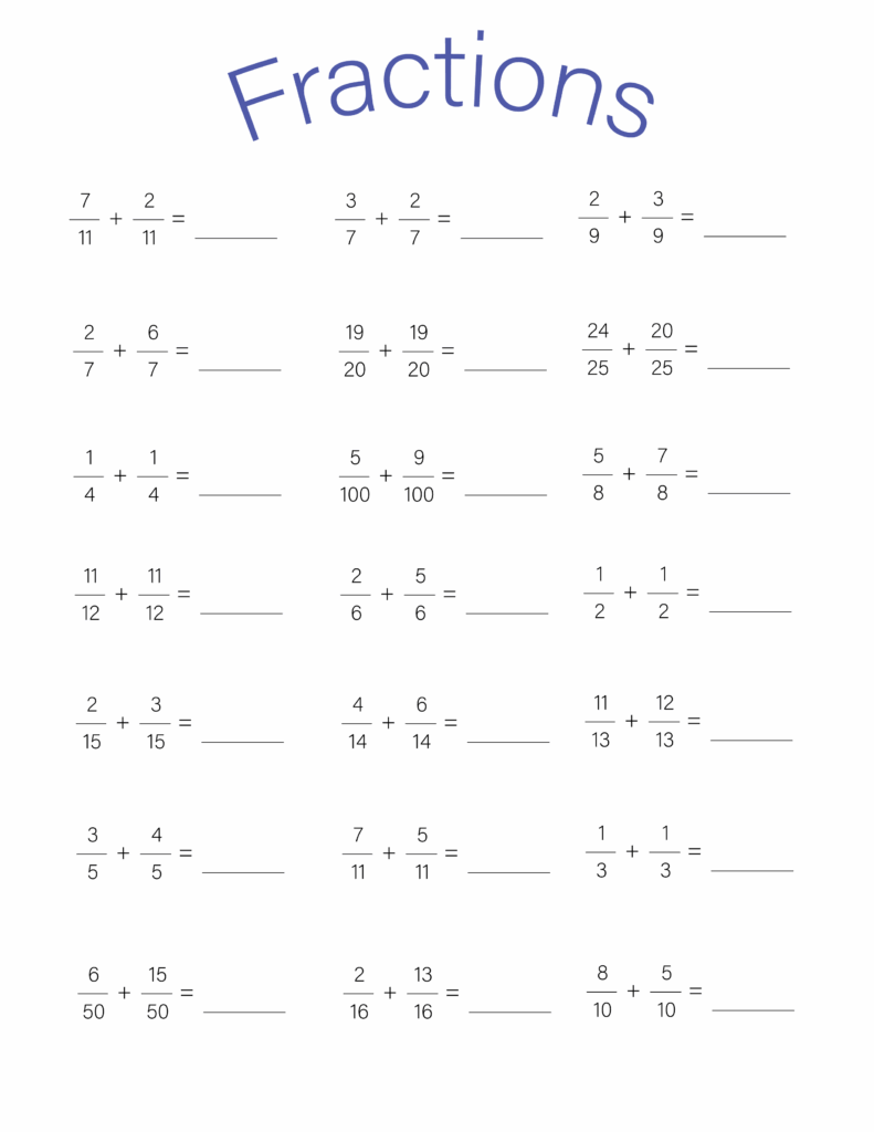 4th Grade Math Worksheets Archives Printerfriendly