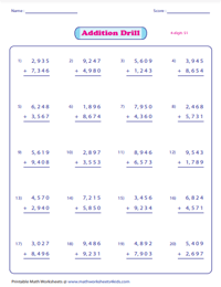 4th Grade Math Worksheets Word Lists And Activities GreatSchools 