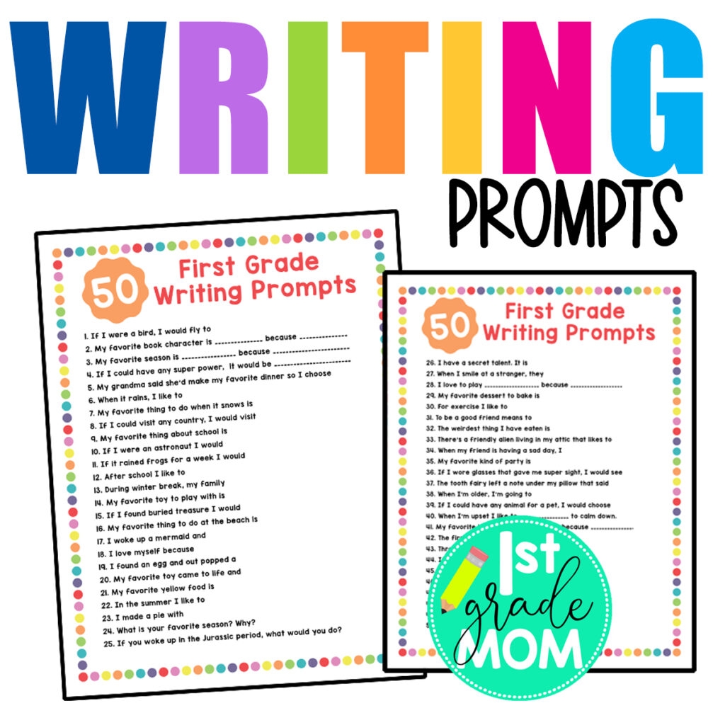 50 First Grade Writing Prompts