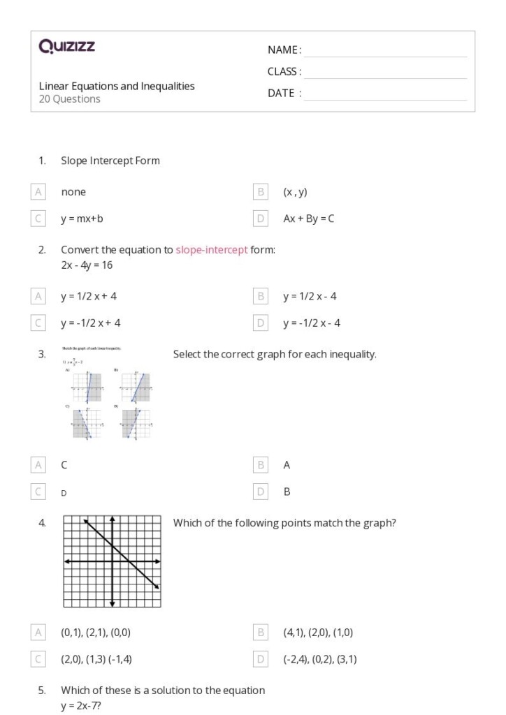 50 Math Worksheets For 10th Grade On Quizizz Free Printable 